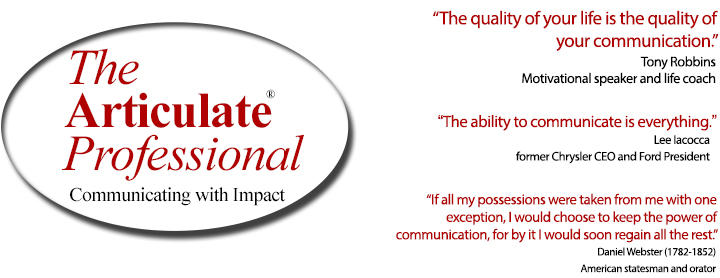 The Articulate Professional - communicating with impact through vocabulary enhancing